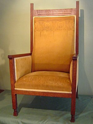 Arts & Crafts chair by Chris Wegerif around 1900