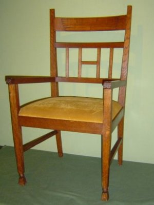 Arts & Crafts chair by Chris Wegerif around 1900
